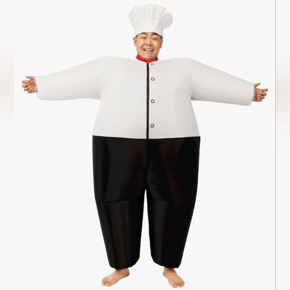 🩵⏭️NIB Iron Chef Inflatable Costume Unisex Adult Large